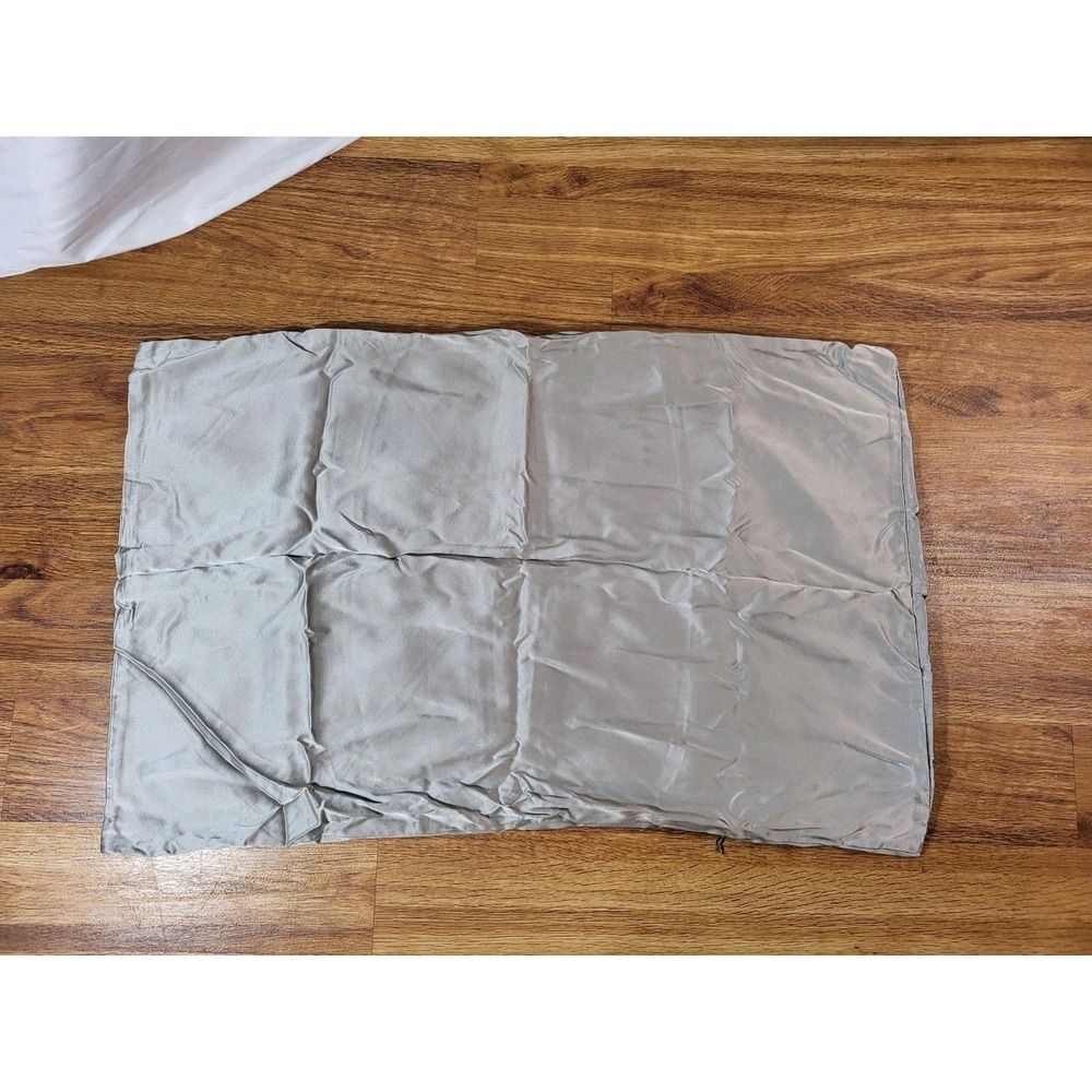 The Silk Collection 100% Mulberry Silk Taupe Standard Pillowcase
